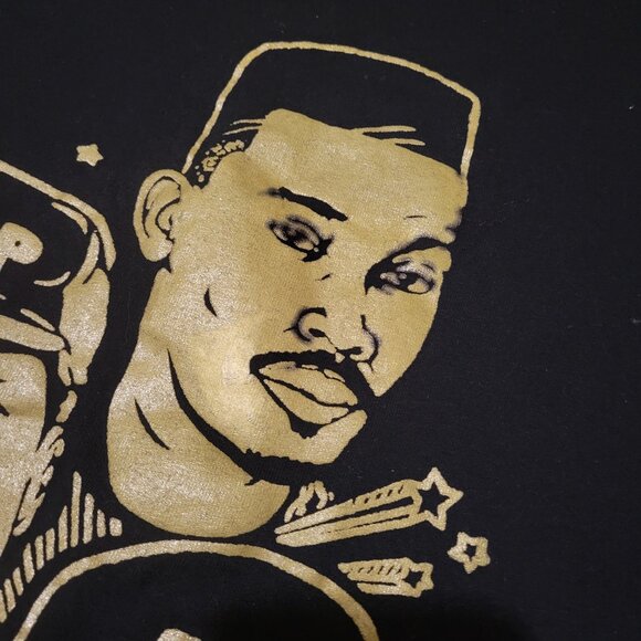 NY Hip Hop Legends Shirt Black Gold KRS One LL Cool J Rakim Big Daddy Kane Large - Picture 3 of 7